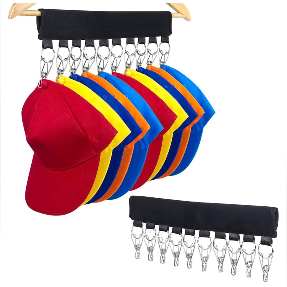 Stainless Steal Hat Storage Organization Clips